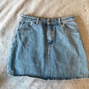 Denim mini skirt